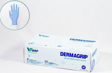DERMAGRIP®Нітрилові Оглядові Рукавички Ультра Плюс, не містять латексу, нестерильні, неопудрені з подовженим манжетом, розм.XS